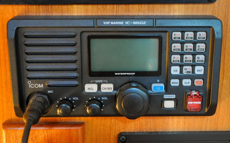 Slide: The Image of Hunter 45CC - Coralee - Navigation Station - Marine VHF - 103
