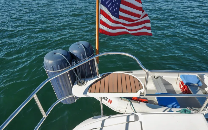 Slide: The Image of Hunter 45CC - Coralee - Aft Deck - Seat - 11