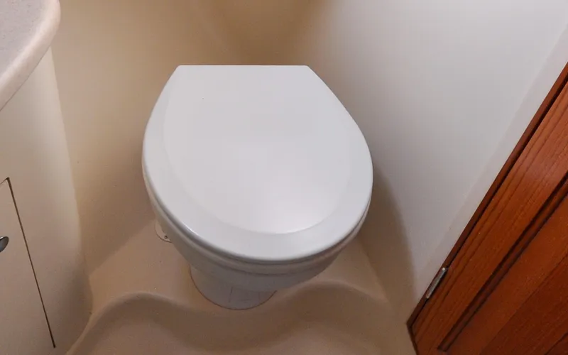 Slide: The Image of Hunter 45CC - Coralee - Aft Cabin - Ensuite Head - Toilet - 120