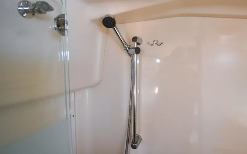 Slide: The Image of Hunter 45CC - Coralee - Aft Cabin - Ensuite Head - Stall Shower - Shower Head - 124