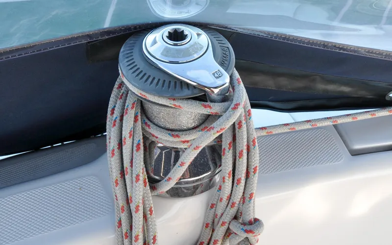 Slide: The Image of Hunter 45CC - Coralee - Cockpit - Primary Winch - 13