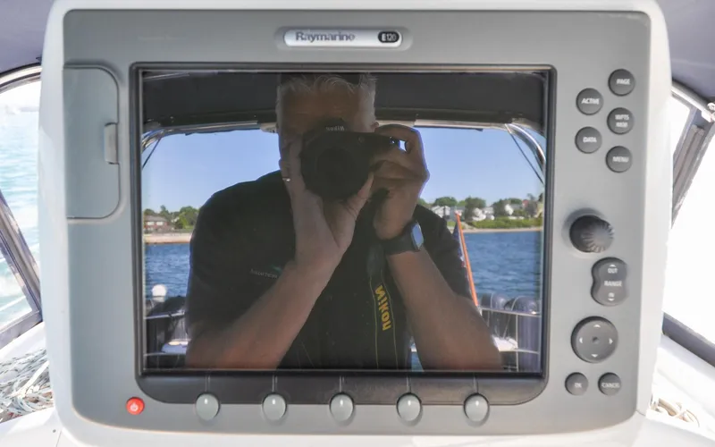 Slide: The Image of Hunter 45CC - Coralee - Cockpit - Helm Station - Multifunction Display - 15