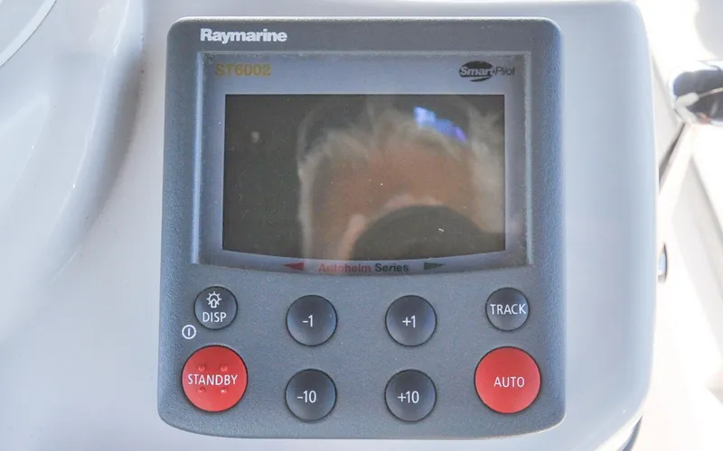 Slide: The Image of Hunter 45CC - Coralee - Cockpit - Helm Station - Auto Pilot Control Head - 19