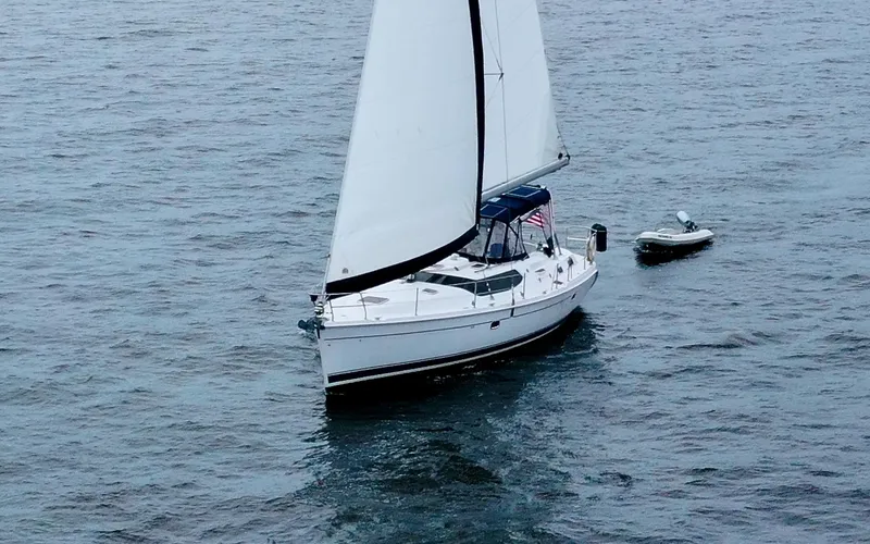 Slide: The Image of Hunter 45CC - Coralee - Under Sail - 2