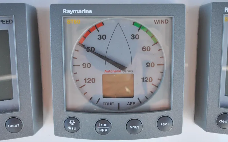 Slide: The Image of Hunter 45CC - Coralee - Cockpit - Helm Station - Wind Display - 21