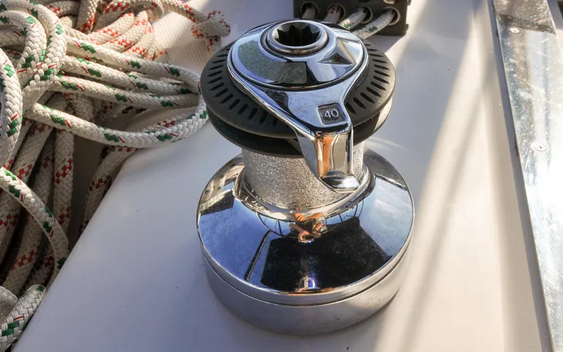 Slide: The Image of Hunter 45CC - Coralee - Cockpit - Secondary Winch - 31