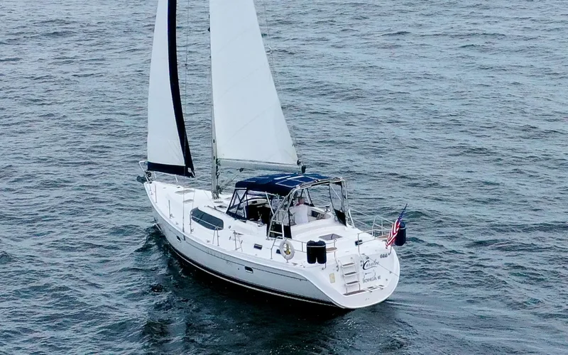 Slide: The Image of Hunter 45CC - Coralee - Under Sail - 4