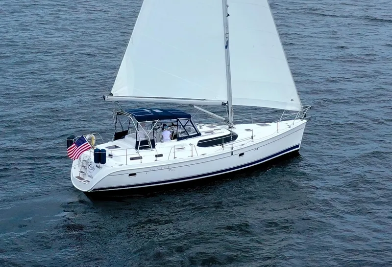 Slide: The Image of Hunter 45CC - Coralee - Under Sail - 6