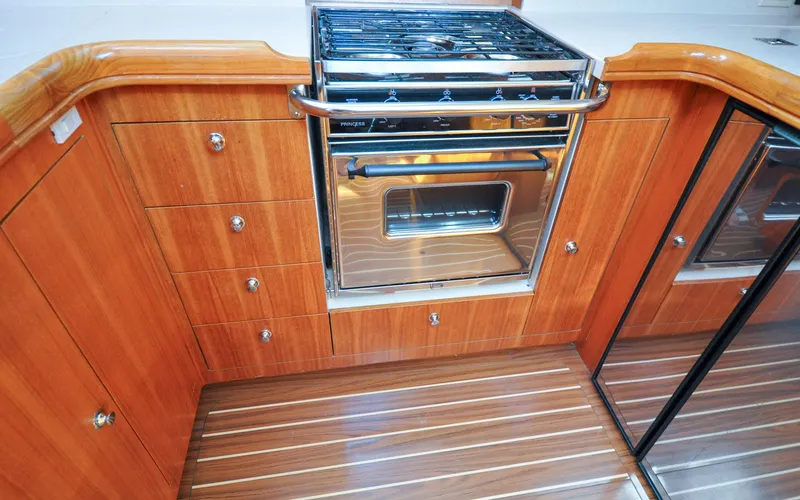 Slide: The Image of Hunter 45CC - Coralee - Galley - Stove/Storage - 66