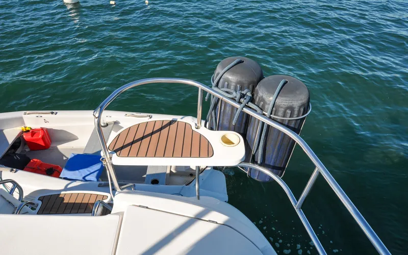 Slide: The Image of Hunter 45CC - Coralee - Aft Deck Seat - 9