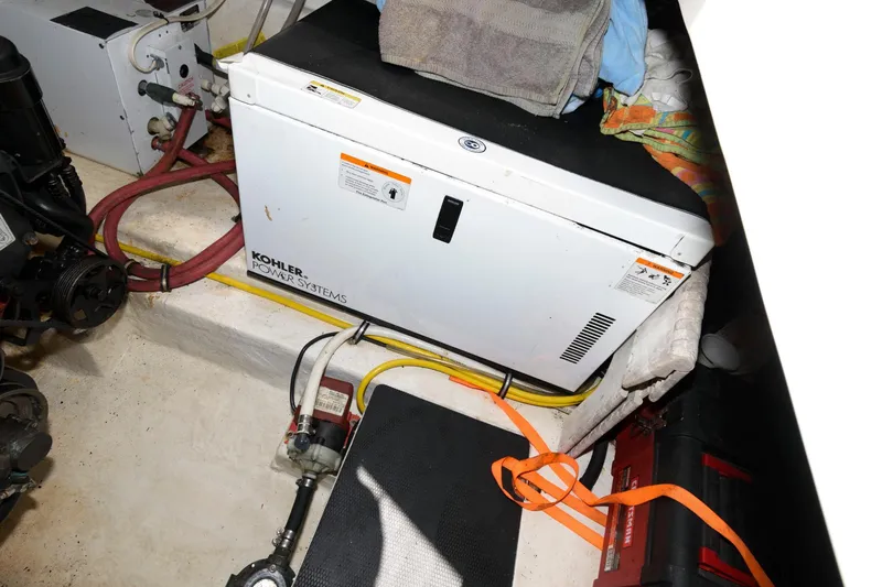 Slide: The Image of Engine compartment of a 2010 Chaparral Signature 350 with Kohler power systems. - 26