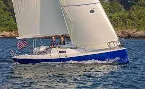 The Image of 2026 J Boats J9 sailing on a sunny day with American flag. - 0