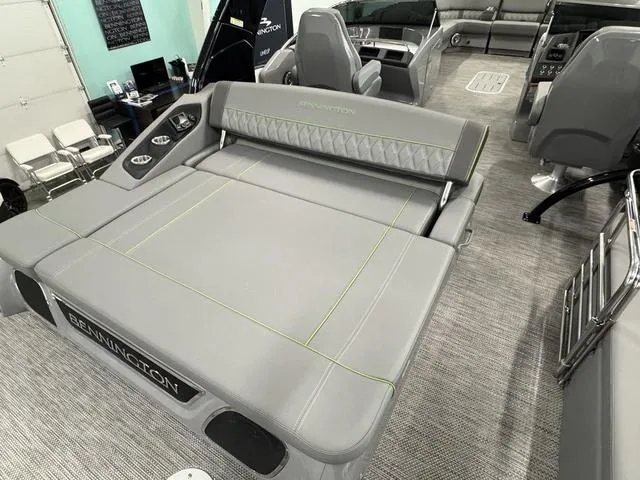 Slide: The Image of 2024 Bennington 28 QXSBWA X1 boat interior sink and counter area - 19
