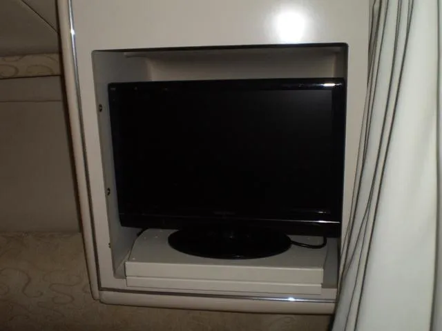 Slide: The Image of Flat-screen TV in 2003 Monterey 302 boat cabin. - 8