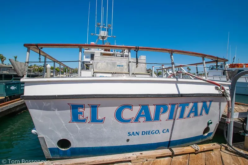 Slide: The Image of 1975 Blanchard Passenger Sportfisher "El Capitan" docked in San Diego, CA. - 2