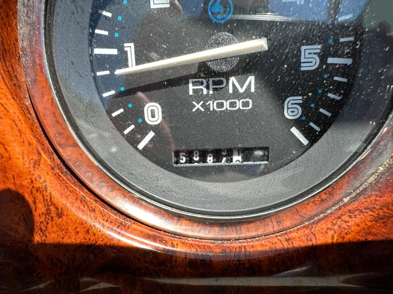 Slide: The Image of Close-up of 1998 Chaparral 2335 SS boat tachometer showing RPM gauge. - 5