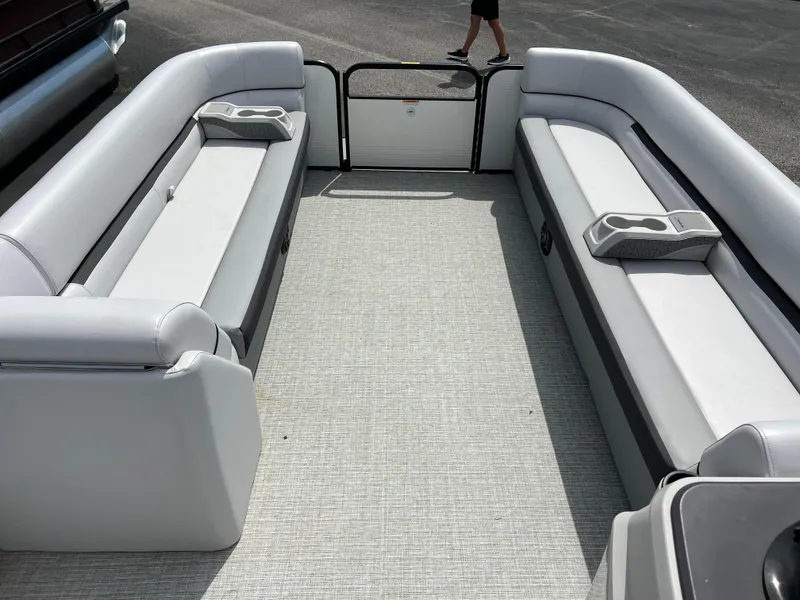 Slide: The Image of 2023 Godfrey Sweetwater 2486 C pontoon boat interior with spacious seating. - 20