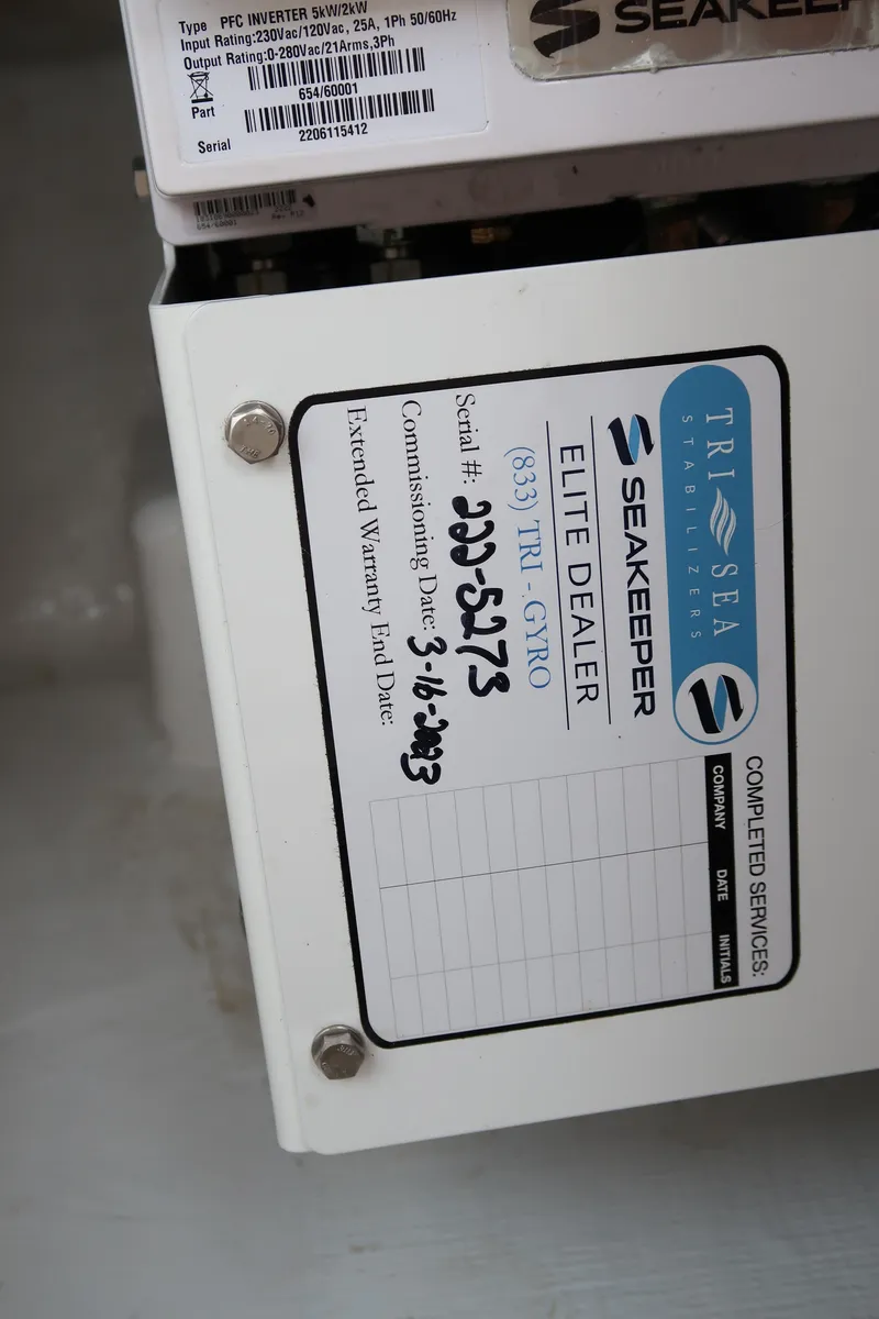 Slide: The Image of Seakeeper Elite Dealer label on 2016 Invincible 42 Open Fisherman boat. - 22