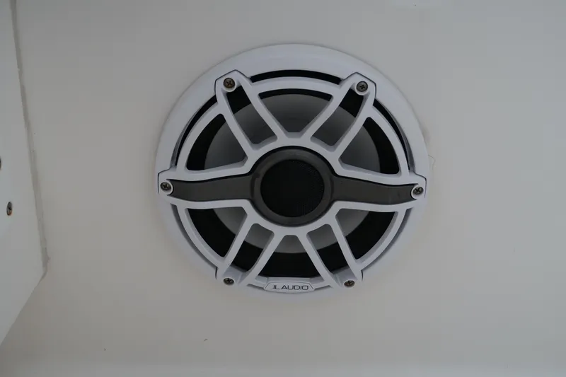 Slide: The Image of Marine speaker on a 2016 Invincible 42 Open Fisherman boat. - 39