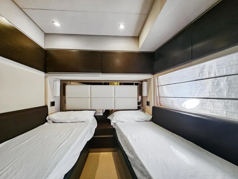 Slide: The Image of Twin bed cabin interior of 2013 Azimut 70 yacht. - 18