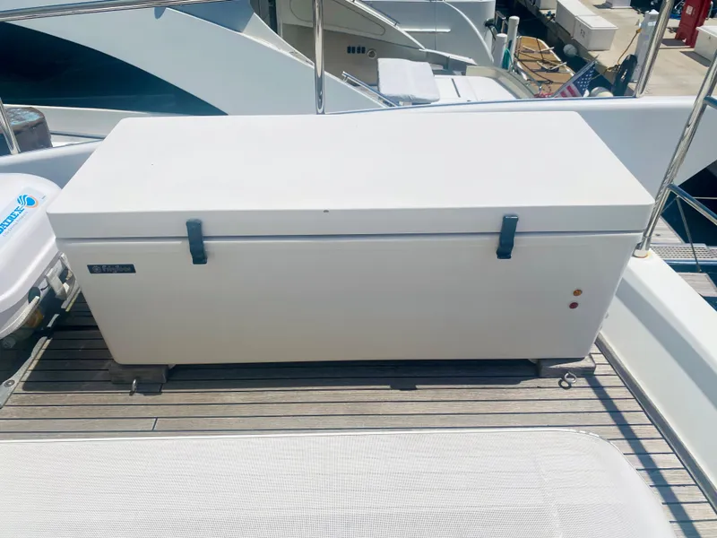 Slide: The Image of Large storage box on the deck of a 2013 Azimut 70 yacht. - 46