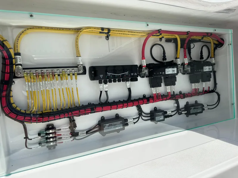 Slide: The Image of Electrical wiring system of 2025 Mag Bay 43 CC boat. - 29