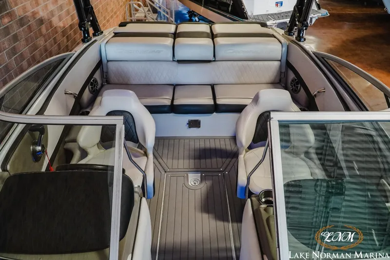 Slide: The Image of 2022 Crownline 220 SS SURF boat interior at Lake Norman Marina. - 13