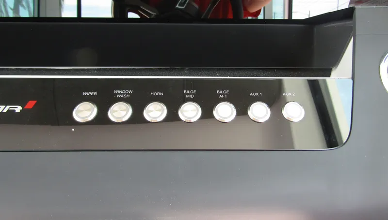 Slide: The Image of Control panel of the 2024 Axopar 37XC CROSS CABIN boat. - 15