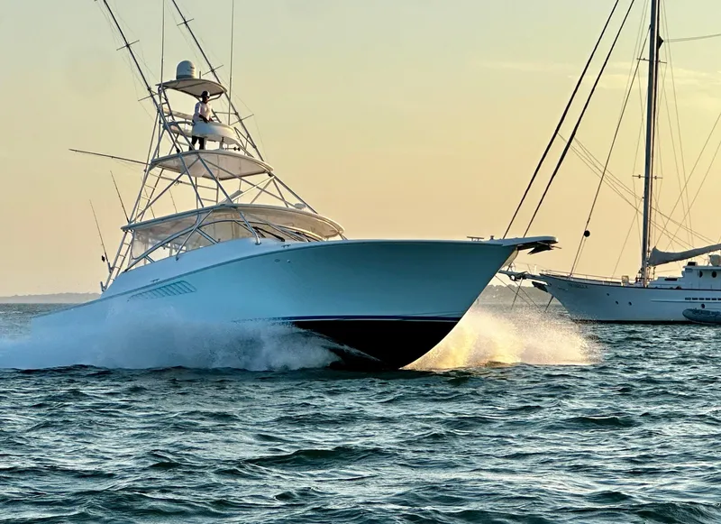 Slide: The Image of 2005 Viking Yachts 45’ Open Express “SHANGRI LA DE DAH” Offered by Northstar Yacht Sales - Please Contact: Chris Carney, CPYB at 401-633-2070 - 56