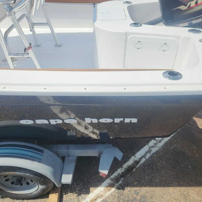 Slide: The Image of 2020 Cape Horn 17 boat on trailer, side view. - 18