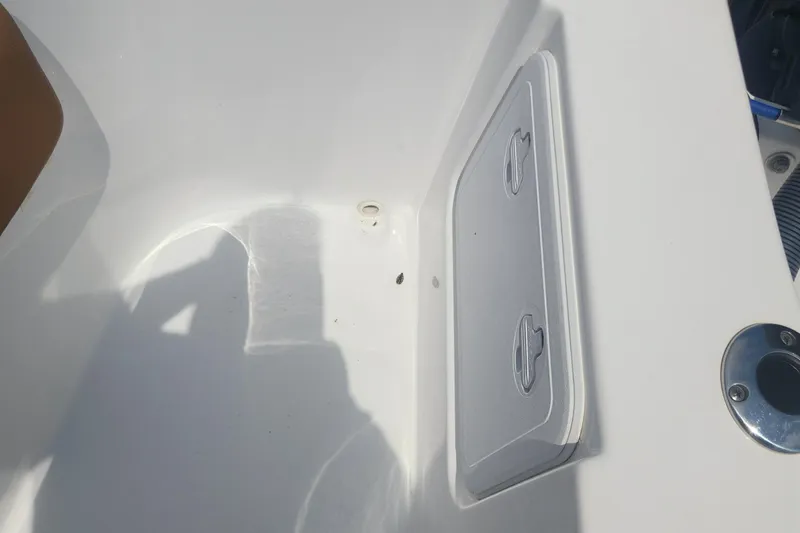 Slide: The Image of Interior view of 2020 Cape Horn 17 boat showing storage compartment. - 20