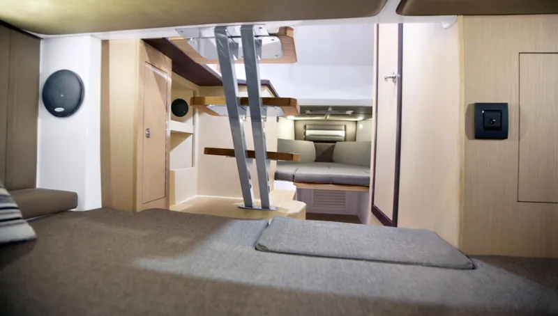 Slide: The Image of Interior cabin of 2025 Ranieri CAYMAN 38.0 EXECUTIVE yacht with modern furnishings. - 27