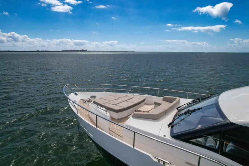 Slide: The Image of Luxury Princess Y78 yacht 2021 model cruising on open water. - 12