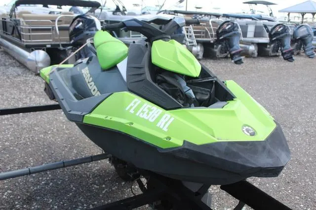 Slide: The Image of Close-up of 2017 Sea-Doo Waverunner SPARK™ 3-Up Rotax 900 HO ACE dashboard. - 3