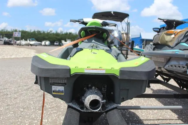 Slide: The Image of 2017 Sea-Doo Waverunner SPARK™ 2-up Rotax 900 ACE on trailer, green color. - 4