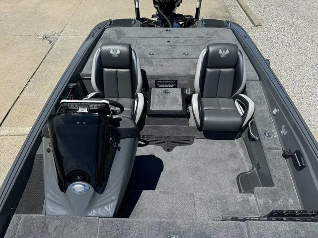 Slide: The Image of 2025 Phoenix Bass Boats 721 ZXL interior with dual seats and console. - 20