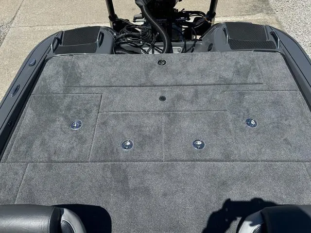 Slide: The Image of 2025 Phoenix Bass Boats 721 ZXL rear deck with storage compartments. - 22