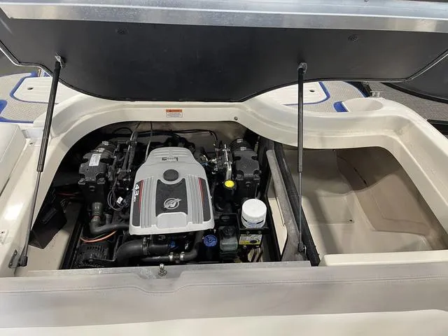 Slide: The Image of Close-up of 2010 Bryant 210 BR boat propeller and stern drive. - 25