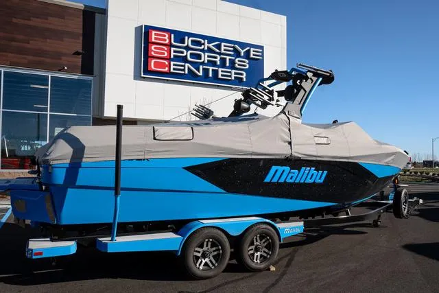 Slide: The Image of 2023 Malibu 26 LSV boat at Buckeye Sports Center. - 1