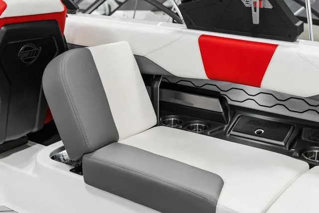 Slide: The Image of 2024 Malibu 23 LSV storage compartment, close-up view. - 25