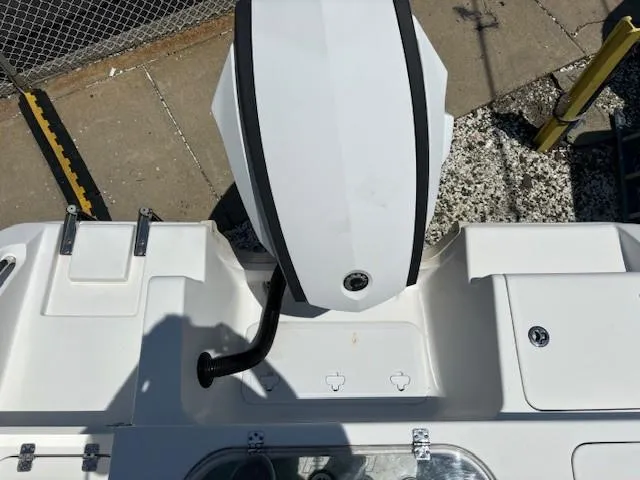 Slide: The Image of 2017 Sea Pro 219 Center Console boat engine and deck view. - 19