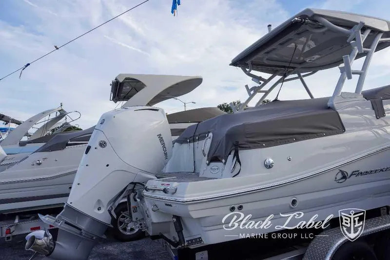 Slide: The Image of 2024 Finseeker 240 DC boat with Mercury outboard engine at Black Label Marine Group. - 21
