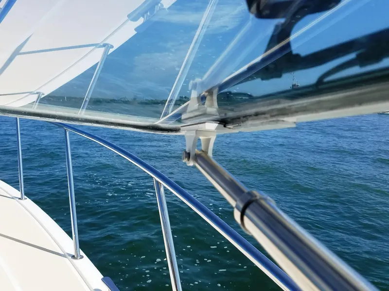 Slide: The Image of 2013 MJM 40z Downeast boat cruising on open water. - 11