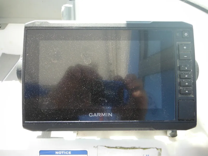 Slide: The Image of Garmin navigation system on a 2000 Seaswirl 2300 Walk Around boat. - 20