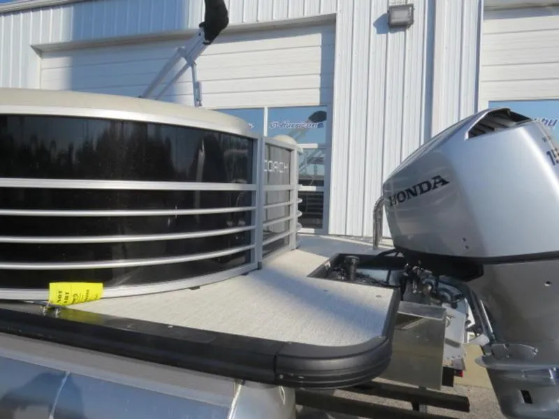 Slide: The Image of 2023 Coach Pontoons 243 RFC with Honda outboard motor. - 5