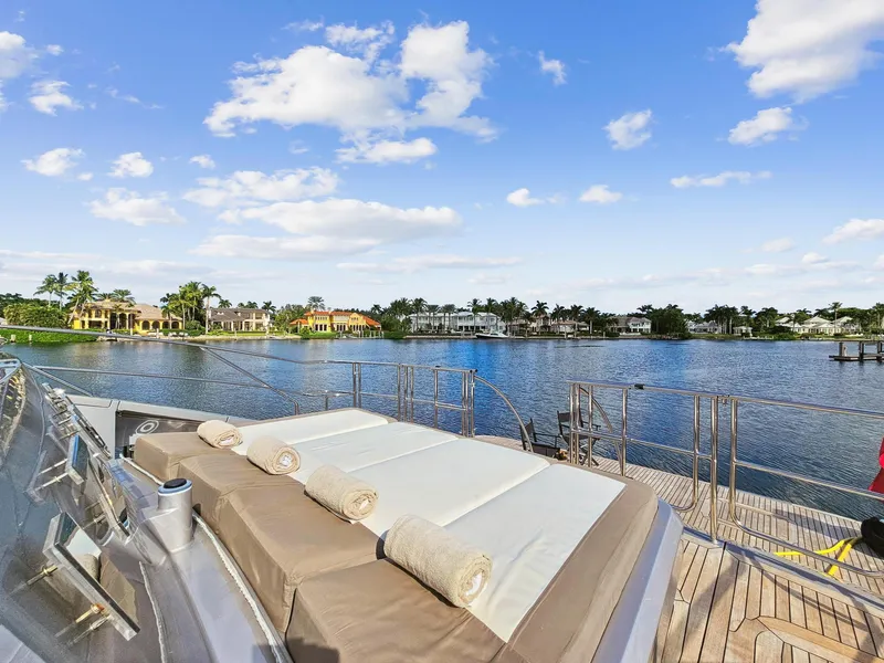 Slide: The Image of Luxury deck view on 2008 Palmer Johnson 120 Sports Cruiser yacht. - 21