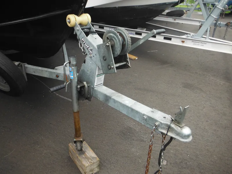 Slide: The Image of 2018 Lund 1625 Fury XL SS boat trailer hitch and winch system. - 38