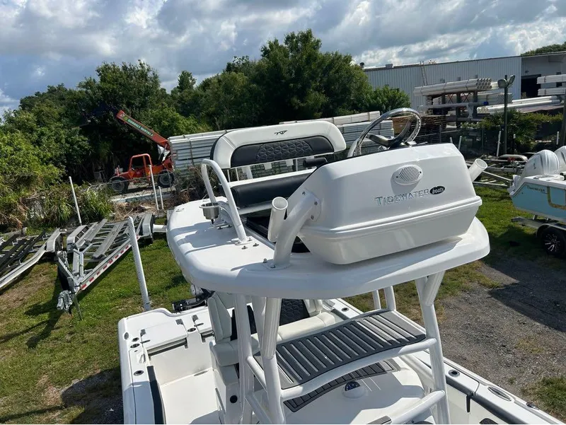 Slide: The Image of 2025 Tidewater 2700 Carolina Bay boat with elevated helm station. - 3