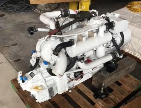 Slide: The Image of 1968 Dyer 29 Bass Boat engine on a pallet. - 19