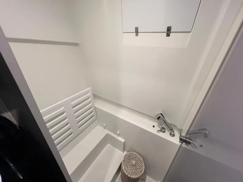 Slide: The Image of 2023 Beneteau Gran Turismo 32 bathroom interior with modern fixtures. - 13